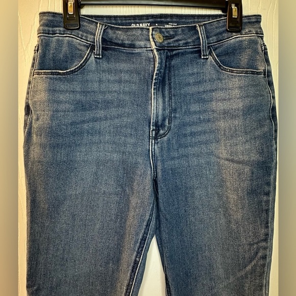 Old Navy High Rise Super Skinny Blue Denim Jeans Women’s‎ 8 Inseam 28” - Picture 1 of 7